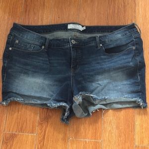 Torrid size 22 5” inseam jean shorts